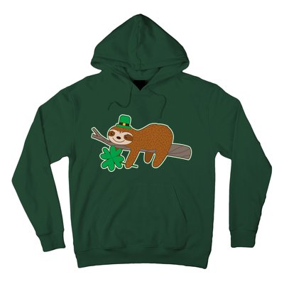 Cute Funny St Patrick's Day Sloth Hoodie