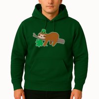 Cute Funny St Patrick's Day Sloth Hoodie