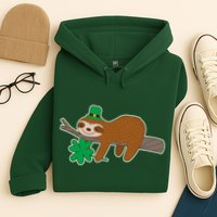 Cute Funny St Patrick's Day Sloth Hoodie