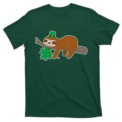 Cute Funny St Patrick's Day Sloth T-Shirt