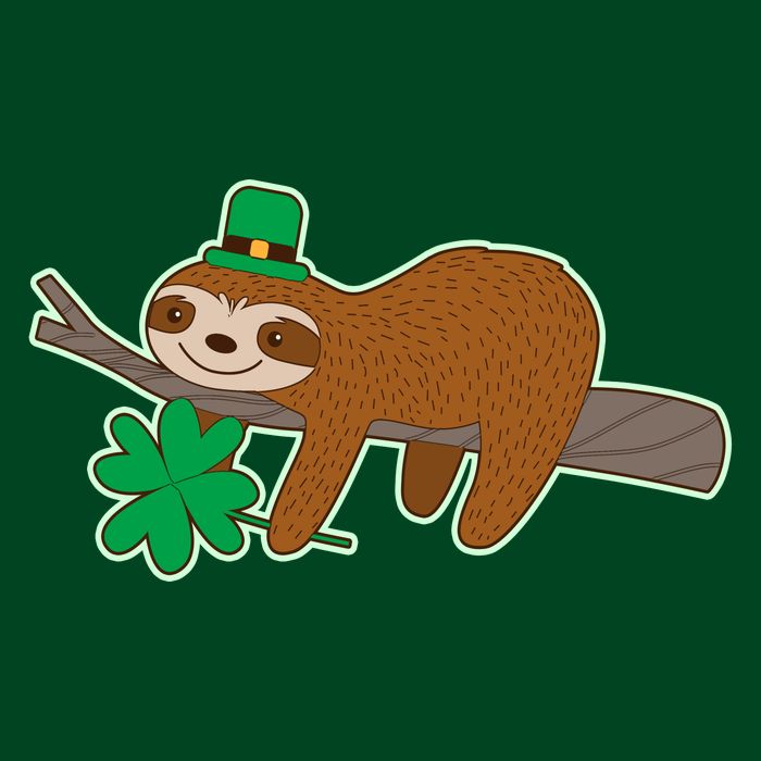 Cute Funny St Patrick's Day Sloth Visor