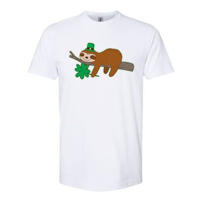 Cute Funny St Patrick's Day Sloth Softstyle® CVC T-Shirt