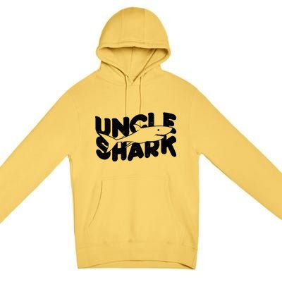 Cute Funny Uncle Shark Premium Pullover Hoodie