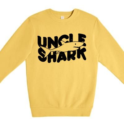 Cute Funny Uncle Shark Premium Crewneck Sweatshirt