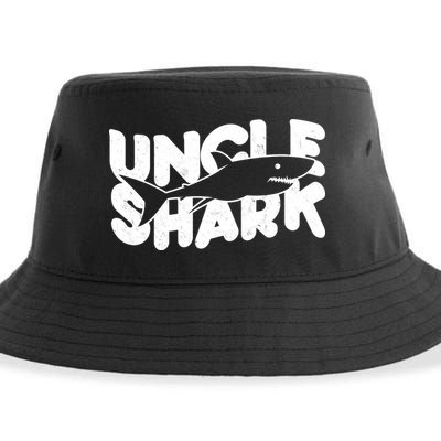 Cute Funny Uncle Shark Sustainable Bucket Hat