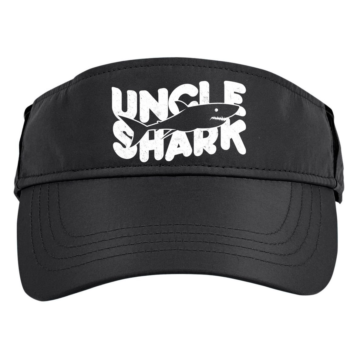 Cute Funny Uncle Shark Adult Drive Performance Visor