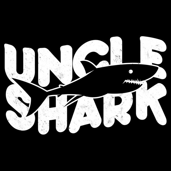 Cute Funny Uncle Shark Drawstring Bag