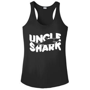 Cute Funny Uncle Shark Ladies PosiCharge Competitor Racerback Tank