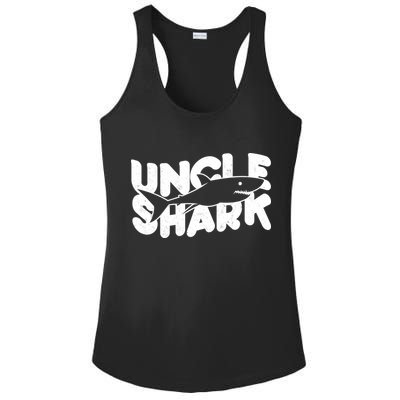Cute Funny Uncle Shark Ladies PosiCharge Competitor Racerback Tank