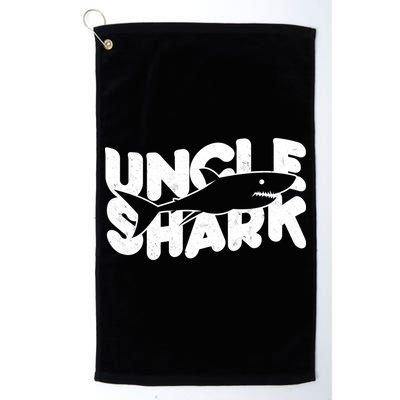 Cute Funny Uncle Shark Golf Towel