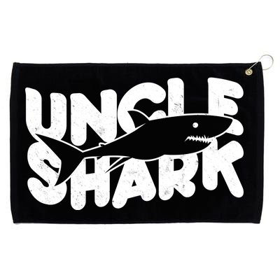 Cute Funny Uncle Shark Grommeted Golf Towel