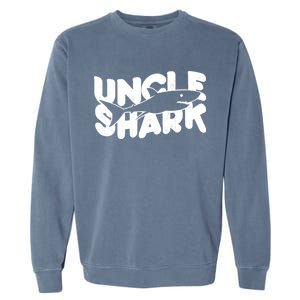 Cute Funny Uncle Shark Garment-Dyed Sweatshirt