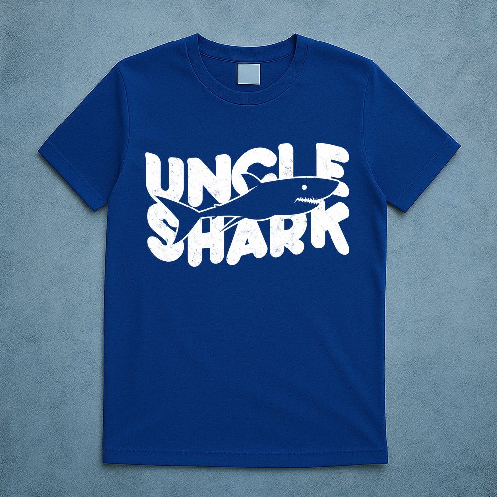 Cute Funny Uncle Shark T-Shirt