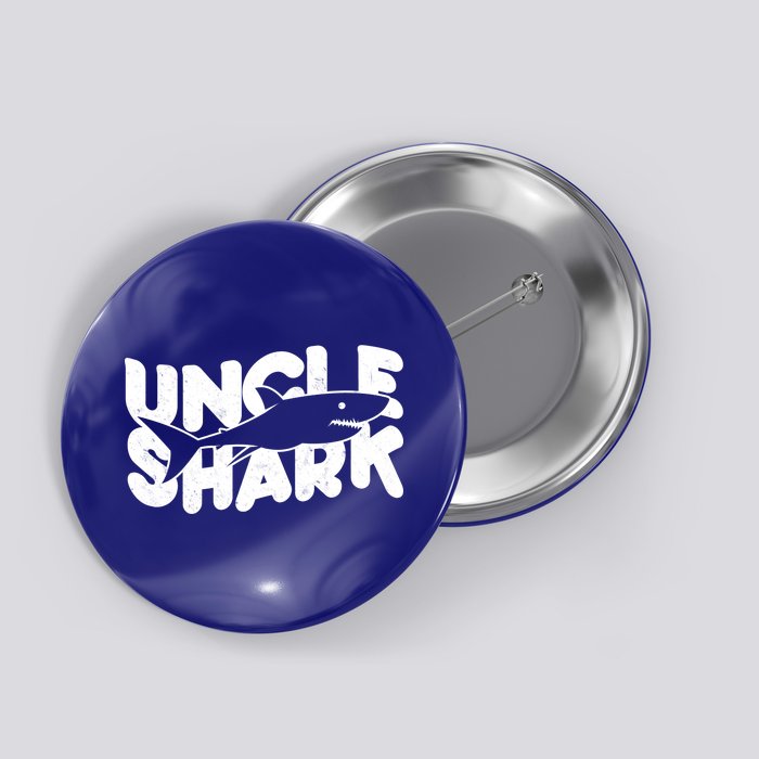 Cute Funny Uncle Shark Button