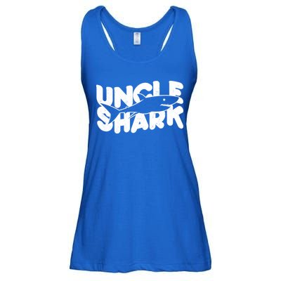 Cute Funny Uncle Shark Ladies Essential Flowy Tank