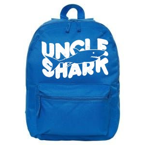 Cute Funny Uncle Shark 16 in Basic Backpack