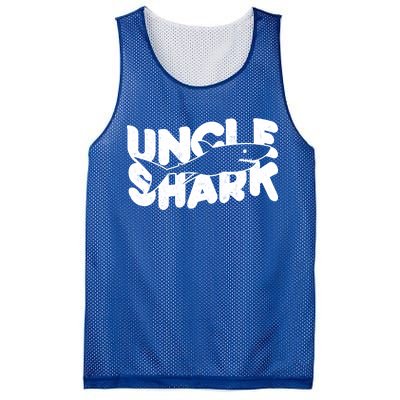 Cute Funny Uncle Shark Mesh Reversible Basketball Jersey Tank