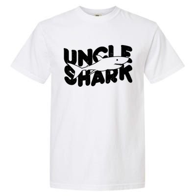 Cute Funny Uncle Shark Garment-Dyed Heavyweight T-Shirt