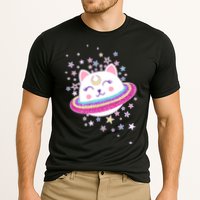 Cute Galaxy Saturn Cat  Cooling Performance Crew T-Shirt