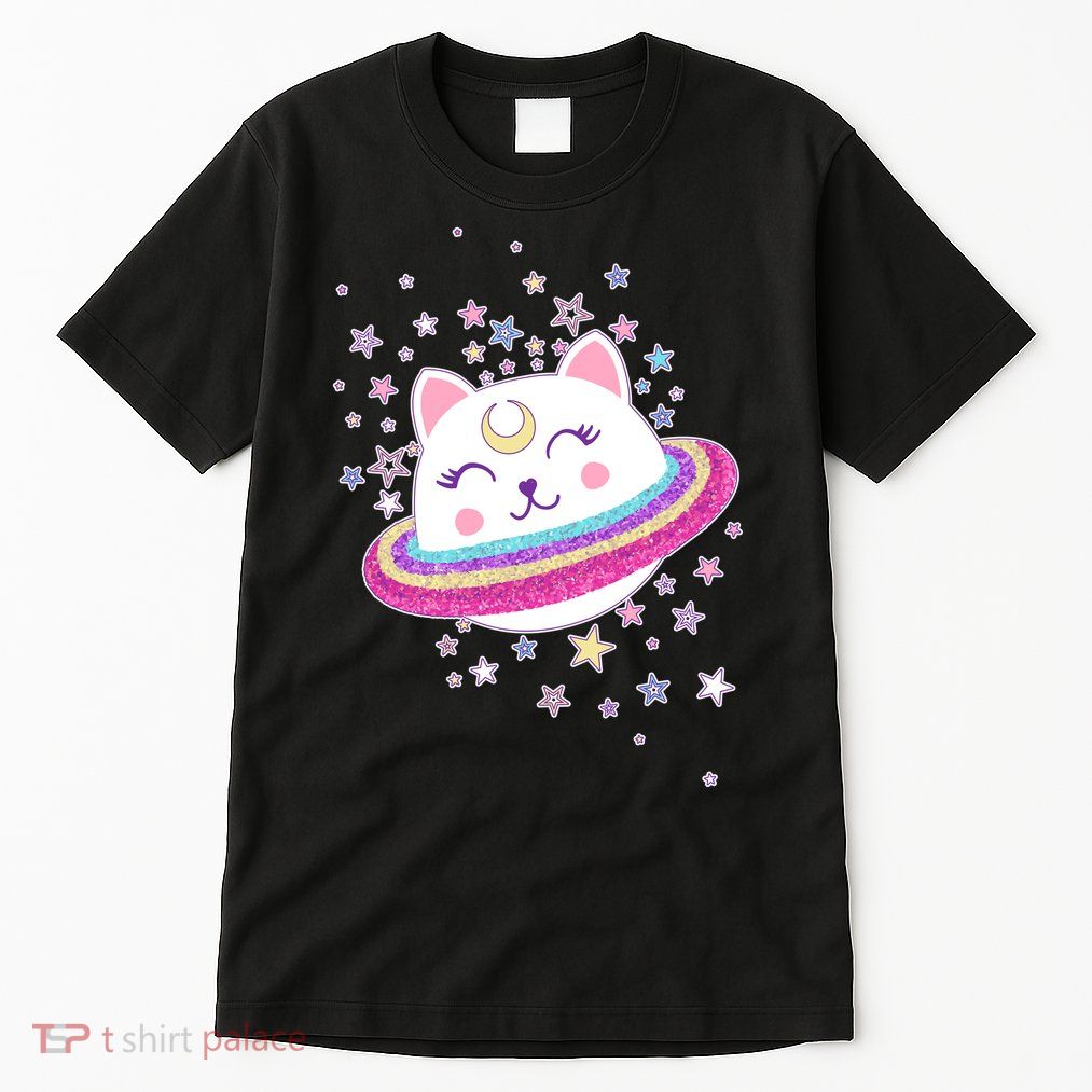 Cute Galaxy Saturn Cat  Tall T-Shirt