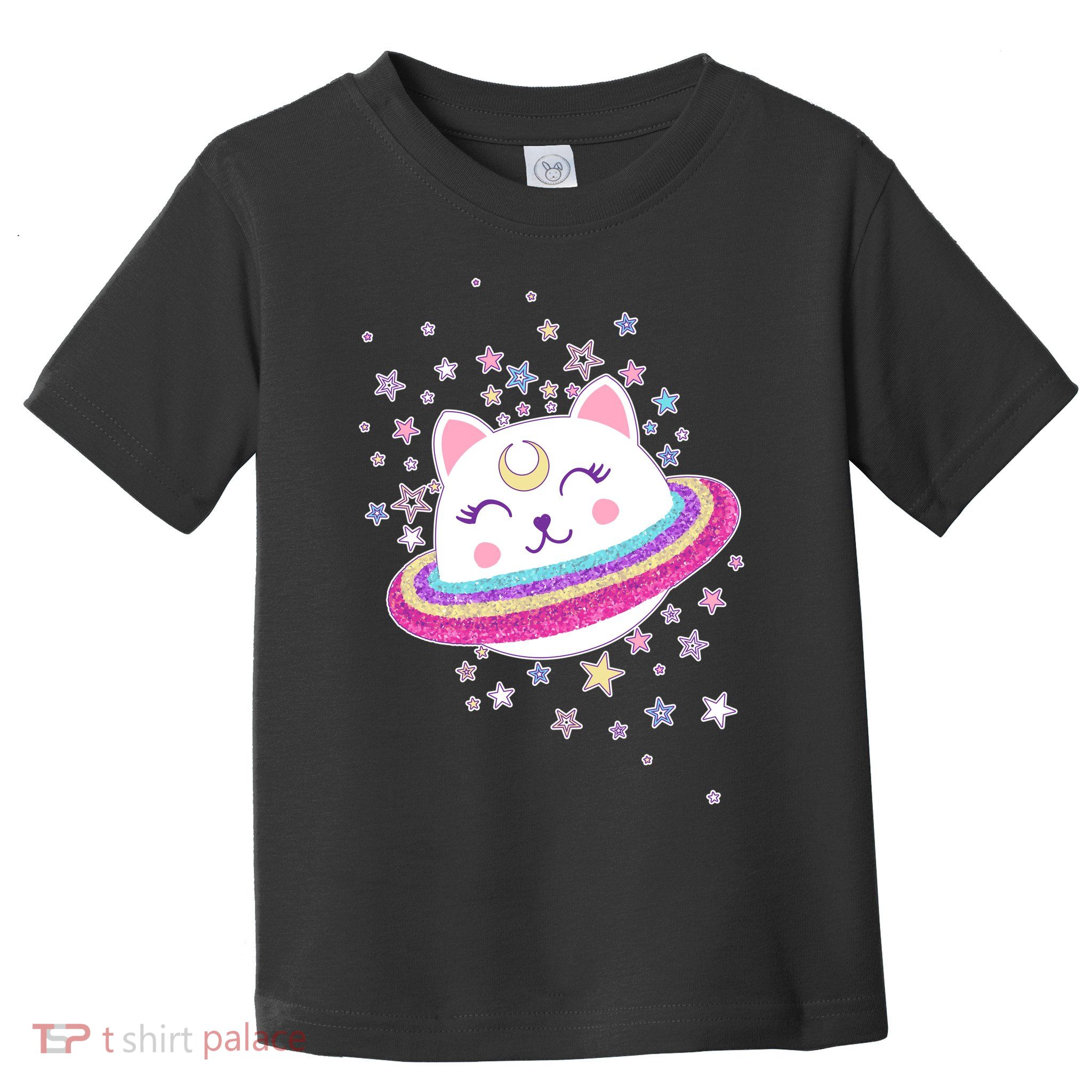 Cute Galaxy Saturn Cat  Toddler T-Shirt