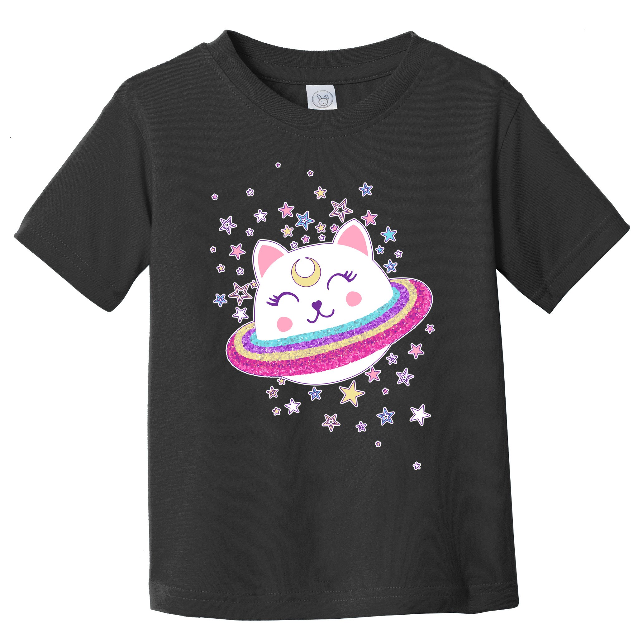 Cute Galaxy Saturn Cat  Toddler T-Shirt