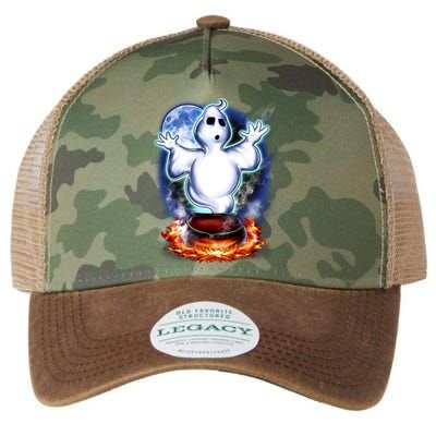 Cute Ghost Halloween Legacy Tie Dye Trucker Hat