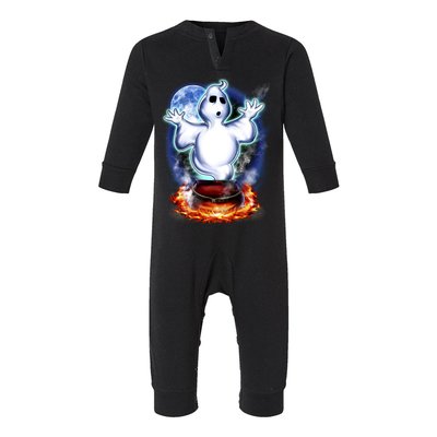 Cute Ghost Halloween Infant Fleece One Piece