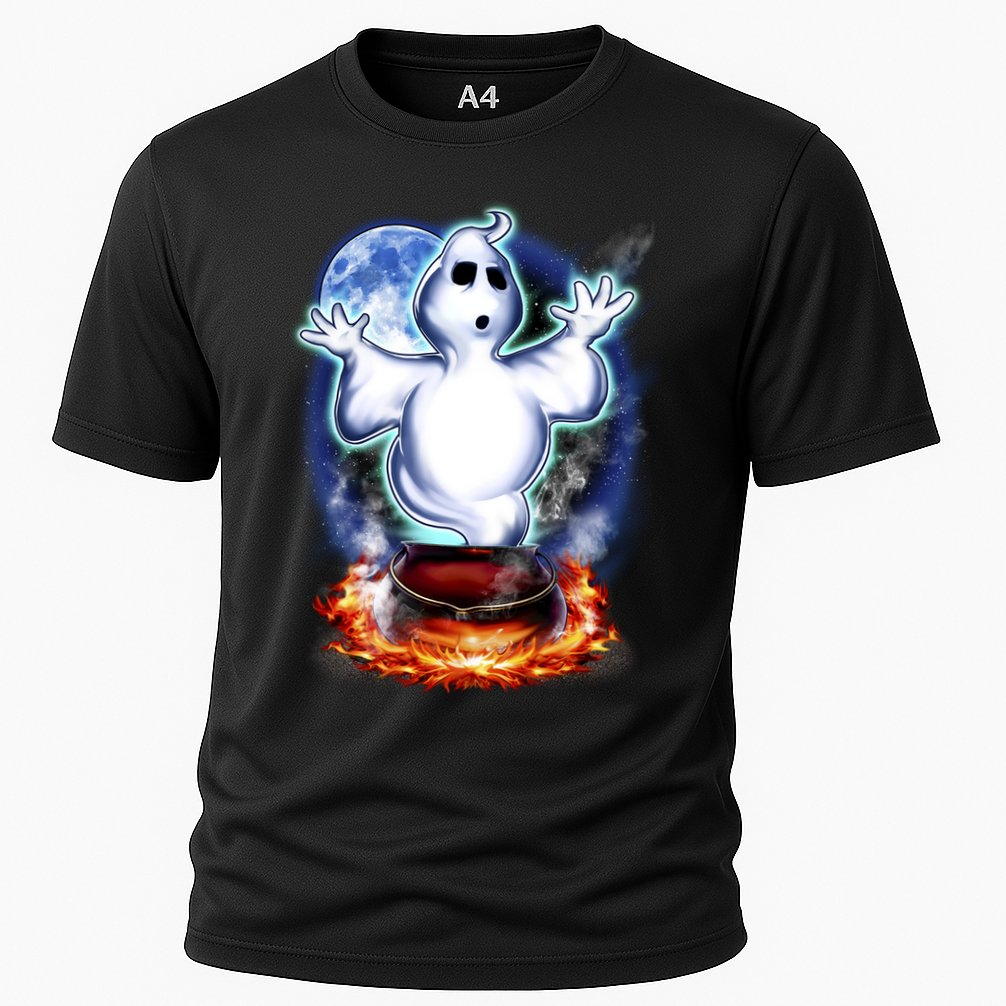 Cute Ghost Halloween Cooling Performance Crew T-Shirt