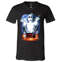 Cute Ghost Halloween V-Neck T-Shirt