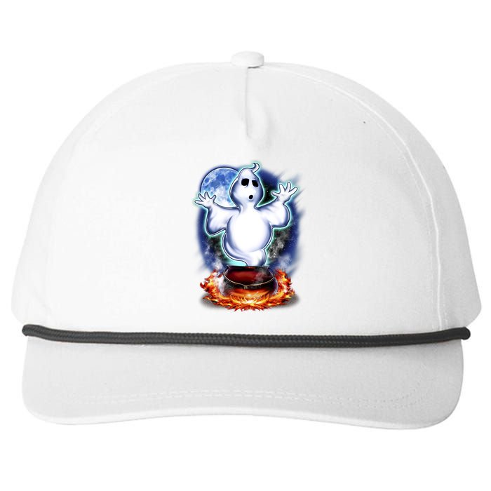 Cute Ghost Halloween Snapback Five-Panel Rope Hat