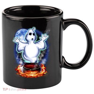 Cute Ghost Halloween 11oz C Handle Ceramic Mug