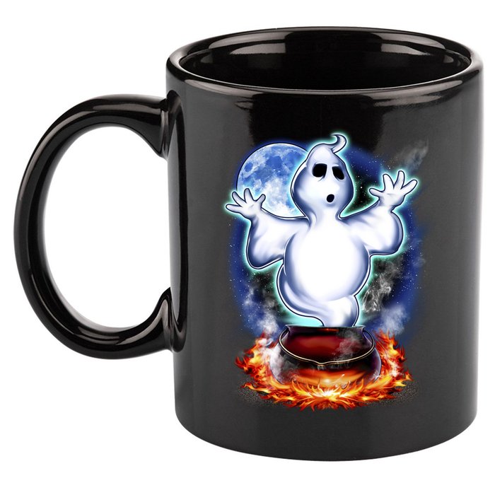 Cute Ghost Halloween 11oz C Handle Ceramic Mug