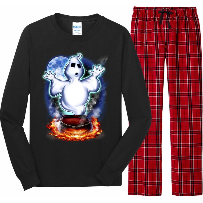 Cute Ghost Halloween Long Sleeve Pajama Set