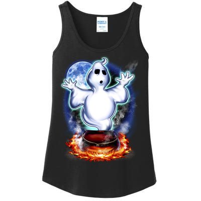 Cute Ghost Halloween Ladies Essential Tank