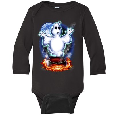 Cute Ghost Halloween Baby Long Sleeve Bodysuit