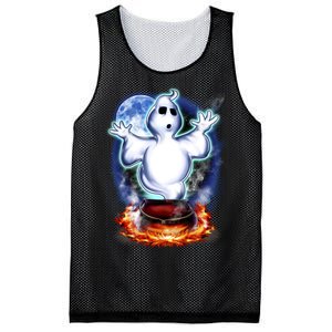 Cute Ghost Halloween Mesh Reversible Basketball Jersey Tank