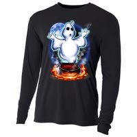 Cute Ghost Halloween Cooling Performance Long Sleeve Crew