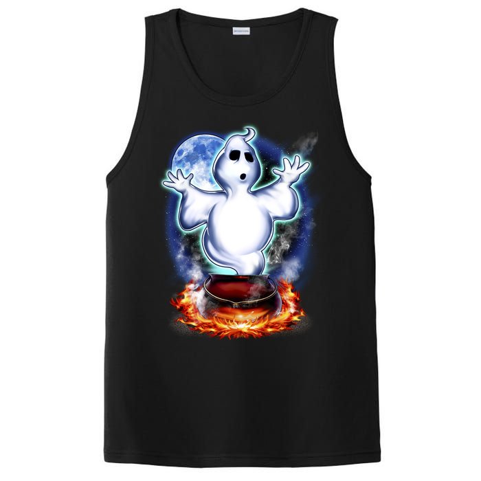 Cute Ghost Halloween PosiCharge Competitor Tank