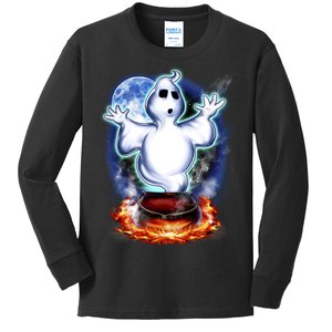 Cute Ghost Halloween Kids Long Sleeve Shirt