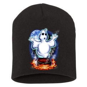 Cute Ghost Halloween Short Acrylic Beanie