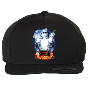 Cute Ghost Halloween Wool Snapback Cap