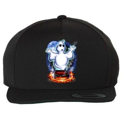 Cute Ghost Halloween Wool Snapback Cap