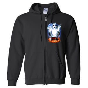 Cute Ghost Halloween Full Zip Hoodie