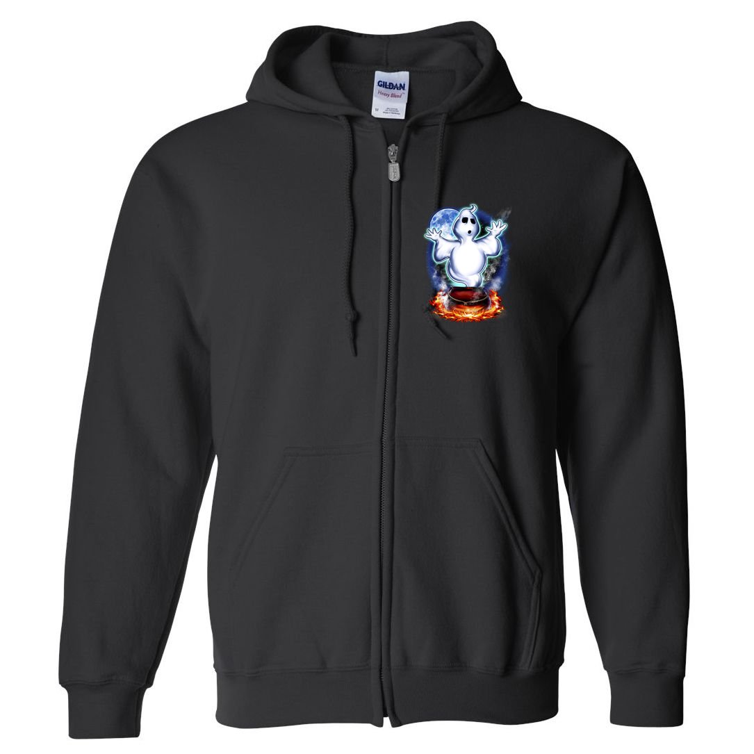 Cute Ghost Halloween Full Zip Hoodie
