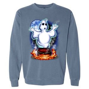 Cute Ghost Halloween Garment-Dyed Sweatshirt