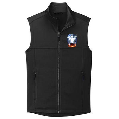 Cute Ghost Halloween Collective Smooth Fleece Vest