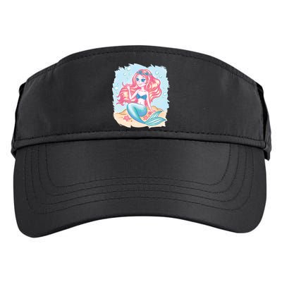 Cute Girl Mermaid Adult Drive Performance Visor