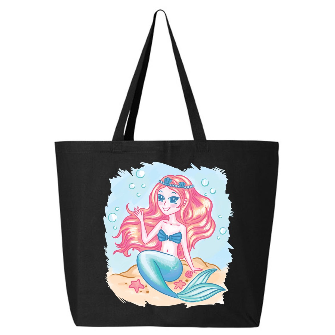 Cute Girl Mermaid 25L Jumbo Tote