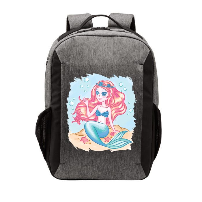 Cute Girl Mermaid Vector Backpack